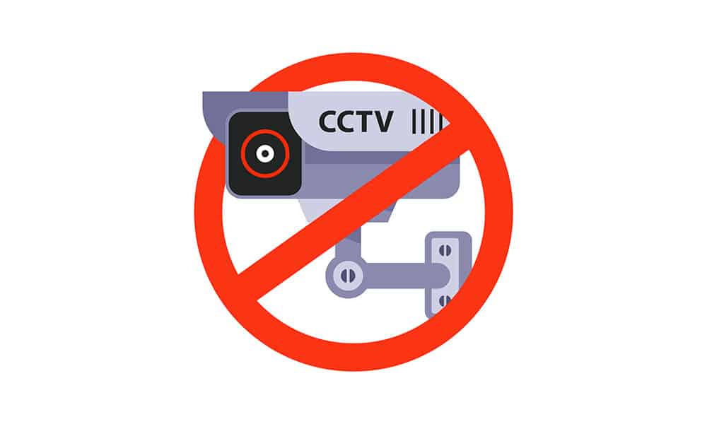 CCTV Cameras Not Allowed