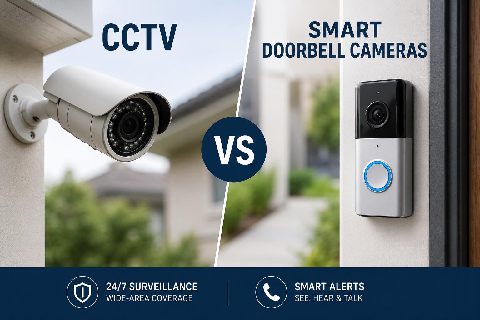 CCTV vs. Smart Doorbell Cameras