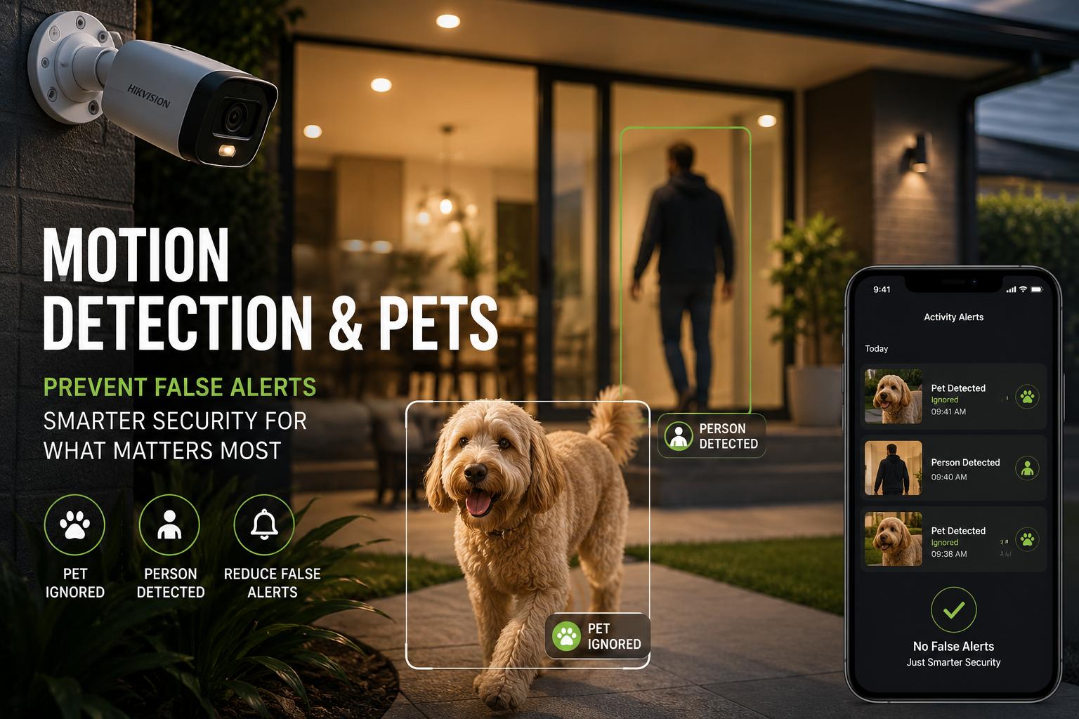 motion detection and pets
