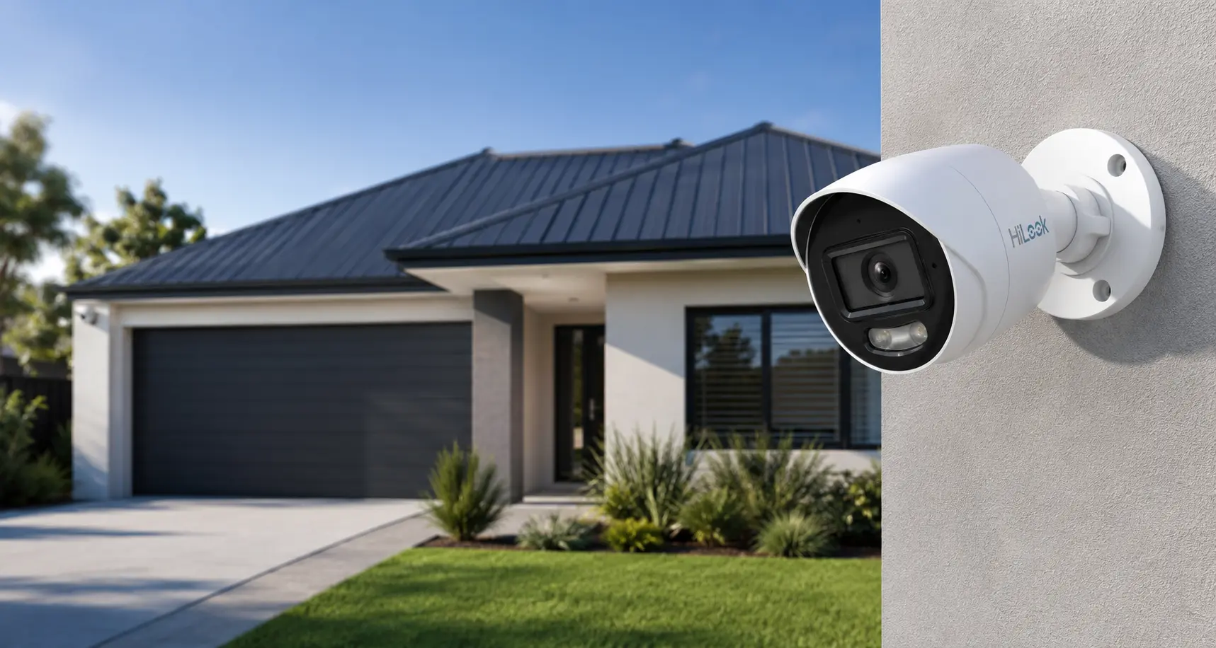 HiLook Hero Image HiLook home CCTV security illustration